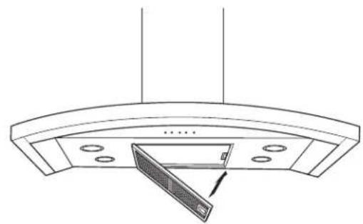 GE UVI7361SWSS - ÉTAPE 12 : INSTALLER LE FILTRE À GRAISSE EN MÉTAL - 1