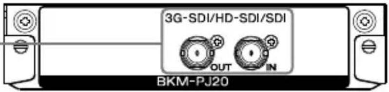 3G-SDI/HD-SDI/SDI OUT IN BKM-PJ20