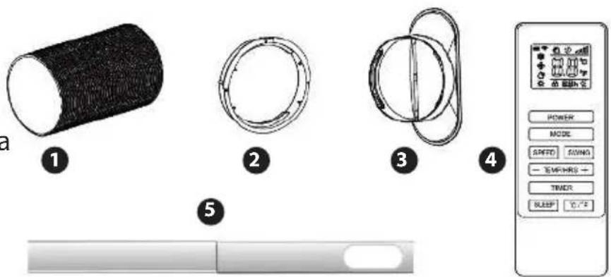 SereneLife SLPAC242B - Accesorios: - 1
