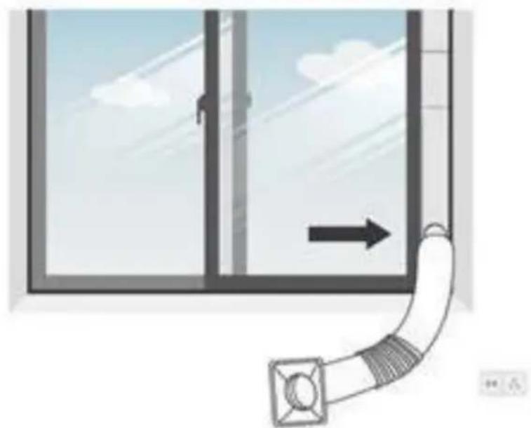 SereneLife SLPAC408B - ATTACH THE EXHAUST HOSE - 4
