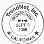 TRENDNET TPE-219GI - Déclaration de conformité - 2