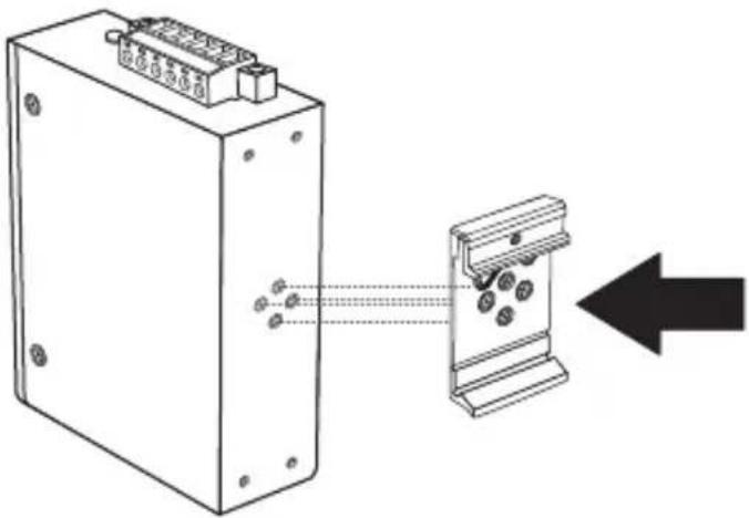 TRENDNET TI-PE80 - Instructions de fixation sur Rail DIN - 1
