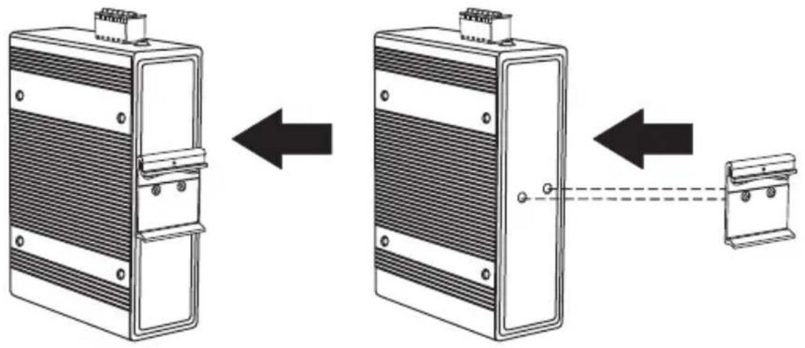 TRENDNET TI-PG1284i - DIN-Rail Mounting Instructions - 1