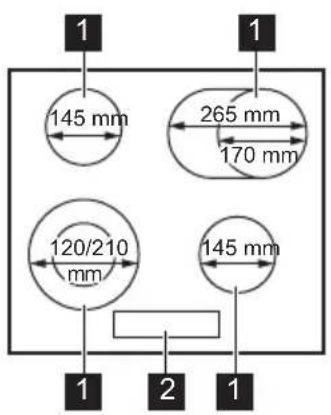 ELECTROLUX LRR8436M - Oversigt over kogepladens overflade - 1