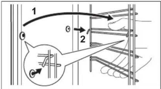 ELECTROLUX KOEBH09H - Removing the shelf supports - 1