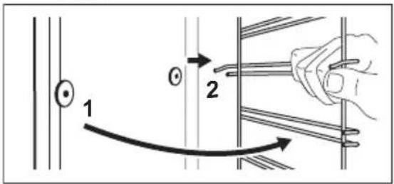 ELECTROLUX EOF6H46Z - Entfernen der Einhängegitter - 1