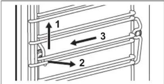 ELECTROLUX LOB8S09WX - Retrait des supports de grille - 1
