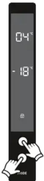 ELECTROLUX LNT6ME46X3 - Dezactivarea functiei de blocare a accesului copiilor - 2
