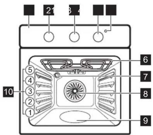 ELECTROLUX EOH2H044K - Vue d'ensemble - 1