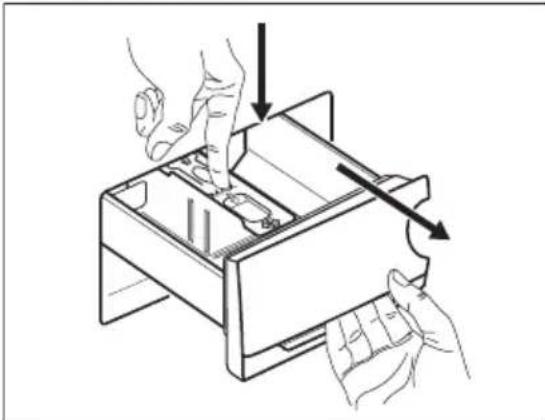 ELECTROLUX WAGL6S500 - Cleaning the detergent dispenser - 1