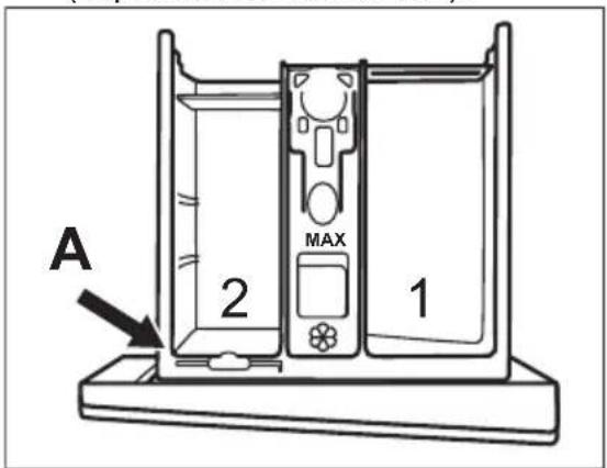 ELECTROLUX WAGL6S500 - Modificare la posizione del divisorio nel cassetto del detersivo. - 1