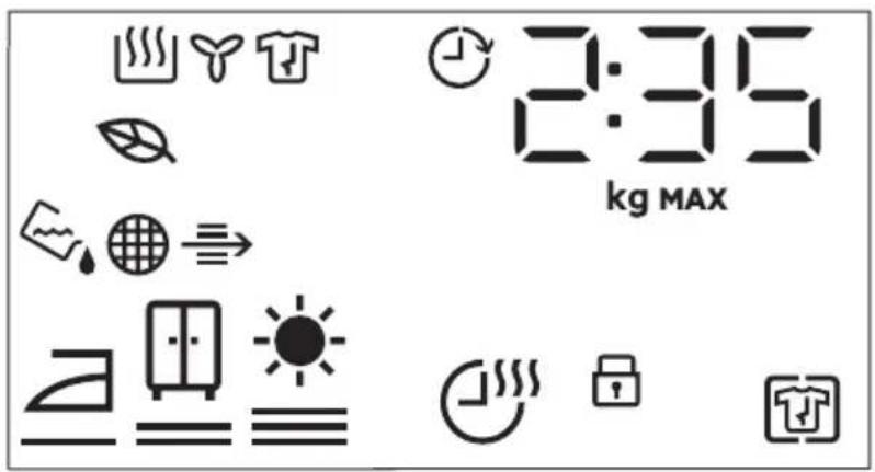 ELECTROLUX TWGL3E501 - Affichage - 1