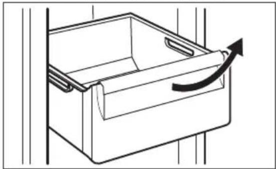 ELECTROLUX SG405N - Removing and installing the freezer drawers - 1