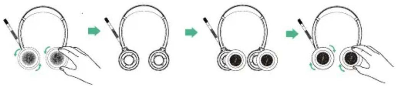 Yealink BH70 - Replace Ear Cushions - 1
