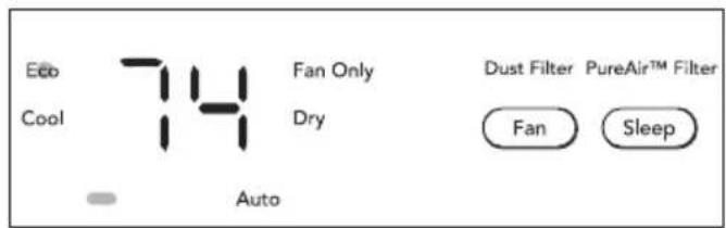 Ebb Cool 74 Fan Only Dry Auto Dust Filter PureAir™ Filter Fan Sleep