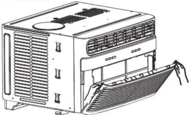 FRIGIDAIRE FHWW105WE1 - Nettoyage du filtre à poussière - 1