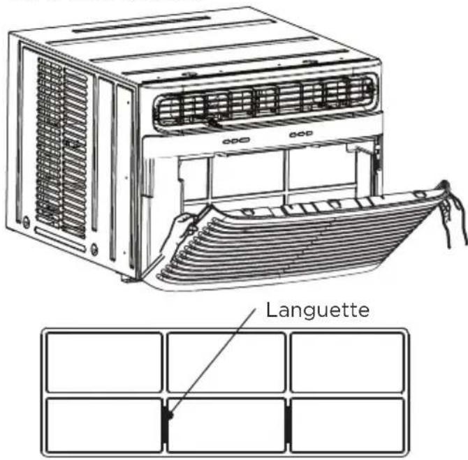 FRIGIDAIRE FHWH234WB2 - Nettoyage du filtre à poussière - 1