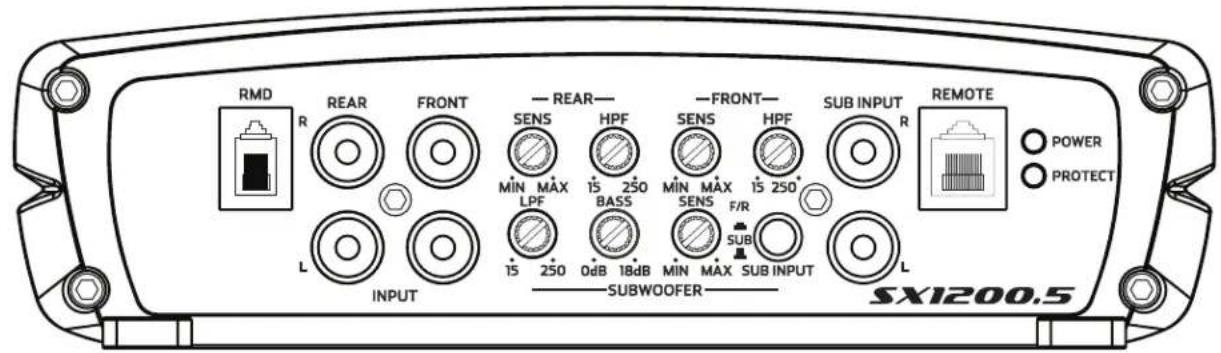 PHOENIX GOLD SX600.1 - REMOTE BASS LEVEL CONTROL (RBCF) - 1