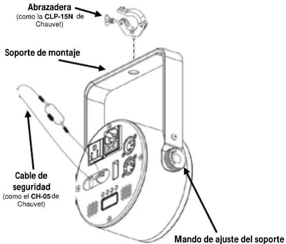 Chauvet SlimPAR T6 USB - Diagrama de montaje - 1