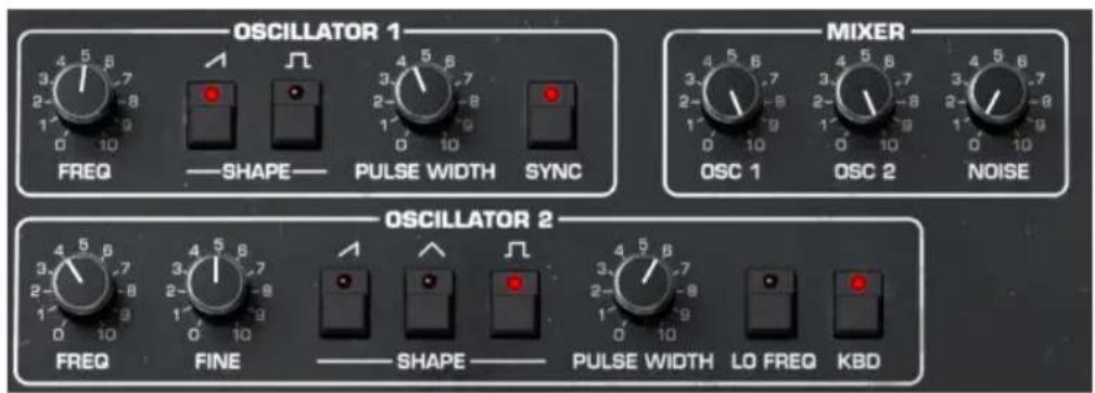 Arturia Prophet-5 V - Section Oscillateur - 1