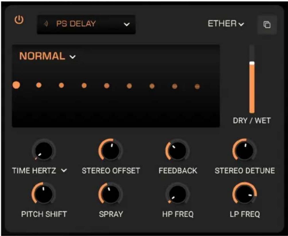 Arturia Prophet-5 V - Pitch-Shift Delay [Delay à variation de hauteur] - 1