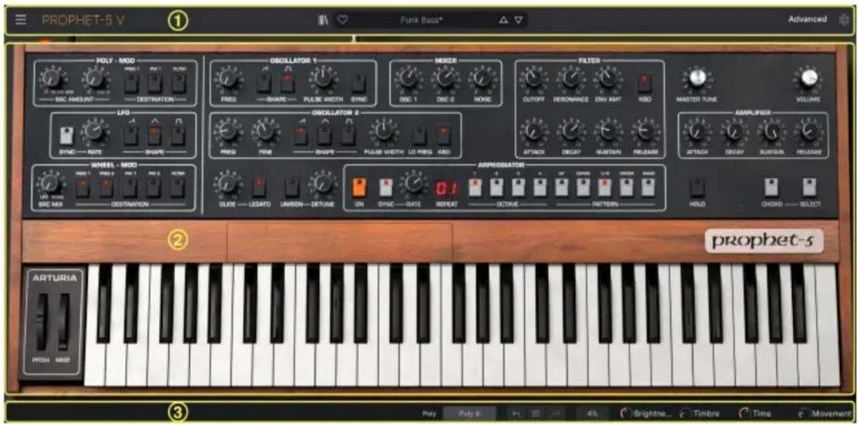Arturia Prophet-5 V - Vue d'ensemble - 1