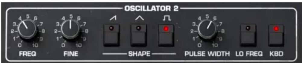 Arturia Prophet-5 V - Oscillateur 2 - 1