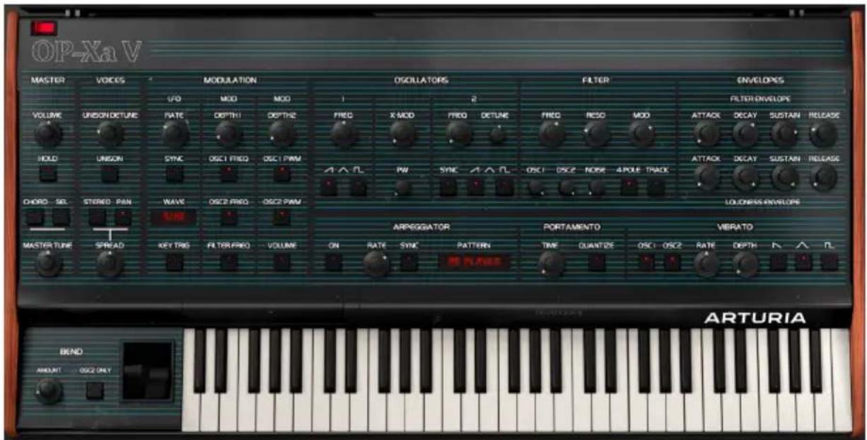 Arturia OP-Xa V - PANNEAU PRINCIPAL ET FONCTIONNALITÉS - 1