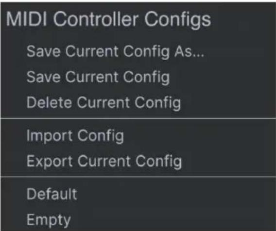 Arturia OP-Xa V - Menu MIDI Config - 1