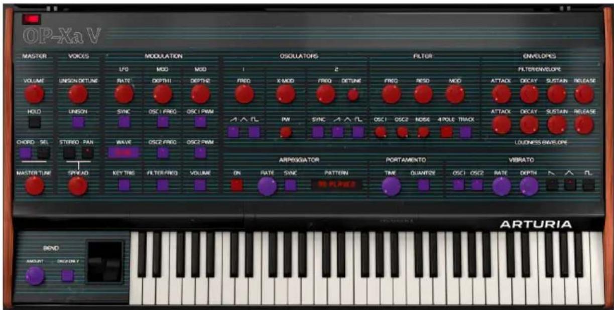 Arturia OP-Xa V - 3.4.2.1.Assigner et retirer des contrôles - 1