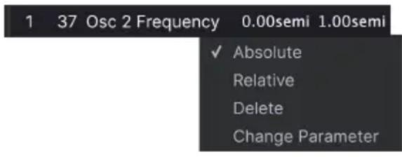 Arturia OP-Xa V - Menu MIDI Parameter - 1