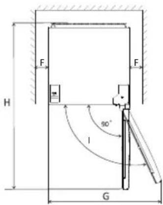 Orima ORH-451-NFW - Space Requirement - 2