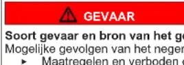 SIEMENS KF96DPXEA - Structuur van de waarschuwingen - 2