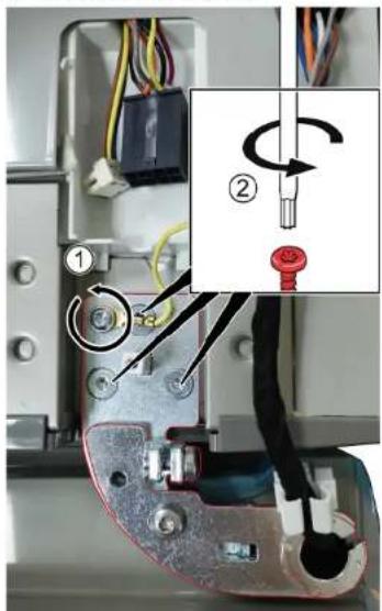 SIEMENS KF96DPXEA - Remover as dobradiças da porta direita - 3