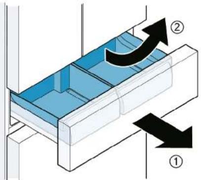 SIEMENS KF96DAXEA - Removing cool-fresh container - 1
