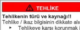 SIEMENS KF96DAXEA - İkaz bilgilerinin yapısı - 2