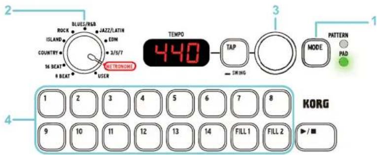 KORG KR-11 - Jeu d'un son de référence - 1