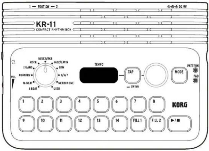 KORG KR-11 - Manuel d'utilisation - 1