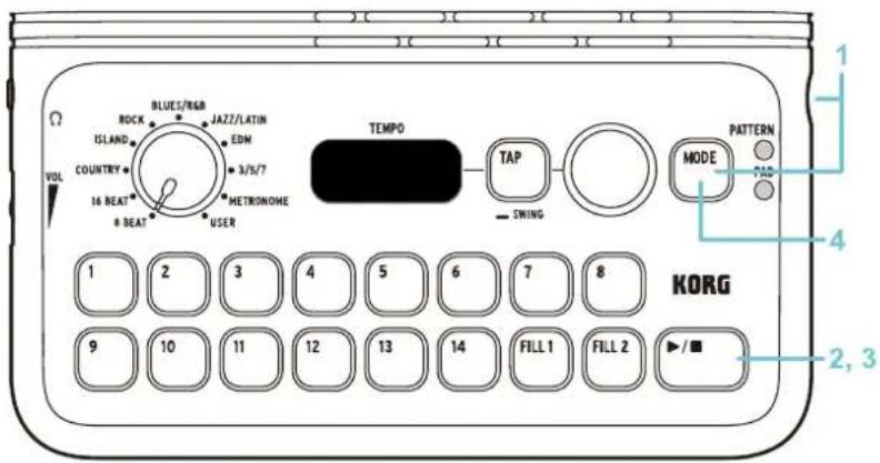 KORG KR-11 - Jeu des démonstrations - 1