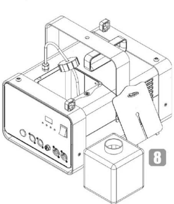 Showtec QubiQ S2500 - Vidange du réservoir après l'utilisation - 4