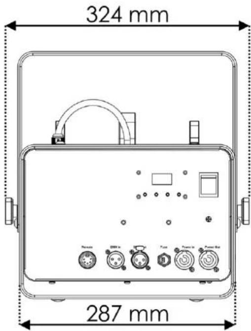 Showtec QubiQ S2500 - Dimensions - 1
