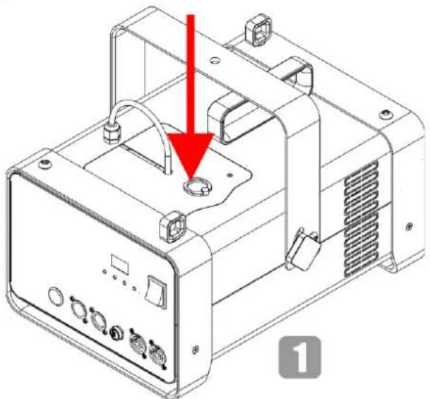 Showtec QubiQ S2500 - Vidange du réservoir après l'utilisation - 1