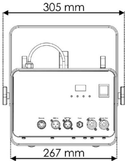 Showtec QubiQ S1500 - Dimensions - 1