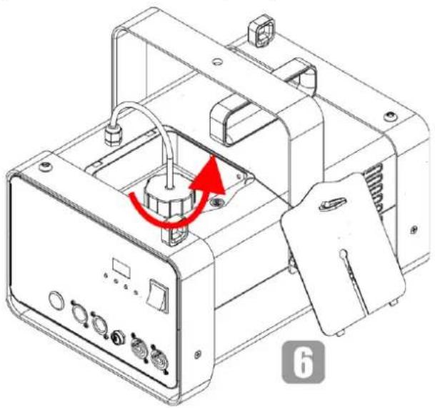 Showtec QubiQ S1500 - Vidange du réservoir après l'utilisation - 3