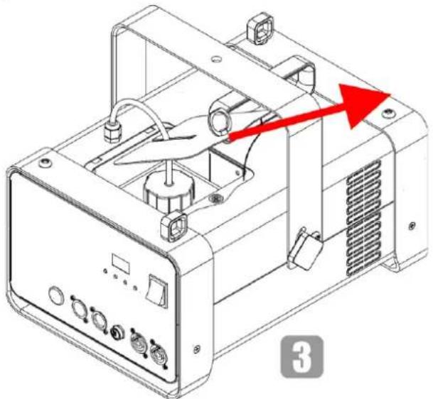 Showtec QubiQ S1000 - Vidange du réservoir après l'utilisation - 2