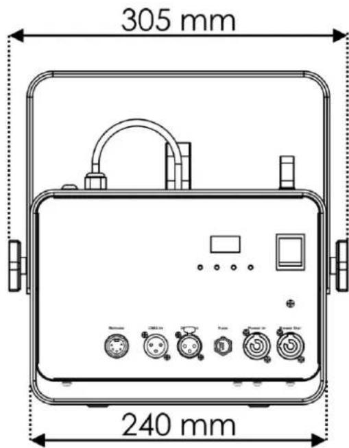 Showtec QubiQ S1000 - Dimensions - 1
