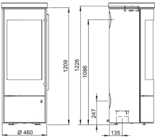 Olsberg Palena Compact 23/575 - Technical Data - 1