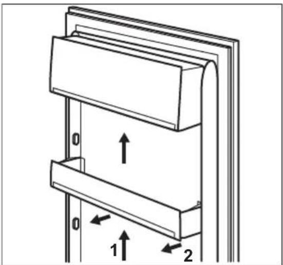 ELECTROLUX LRB3AE10S1 - Positionieren der Türablagen - 1