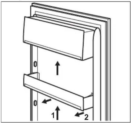ELECTROLUX SB360NICN - Positionnement des étagères de porte - 1