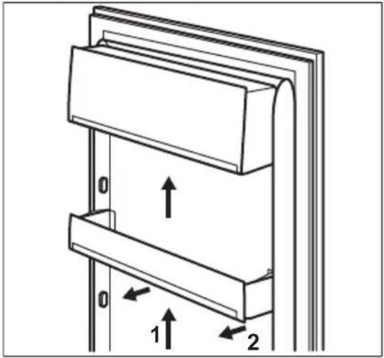 ELECTROLUX SB360NICN - Positioning the door shelves - 1